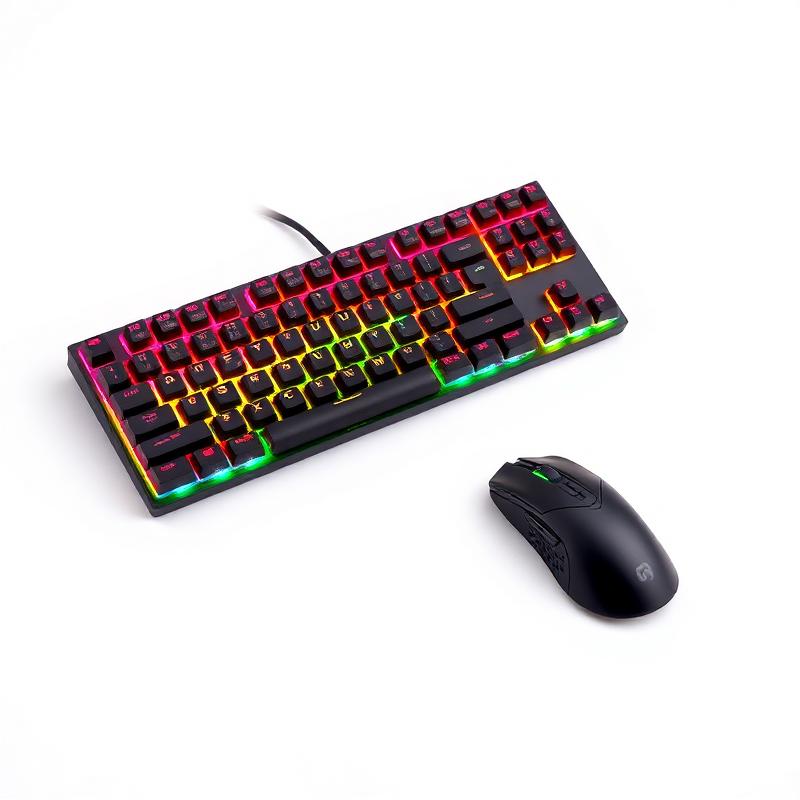 Kit Teclado Mecânico RGB + Rato Gaming